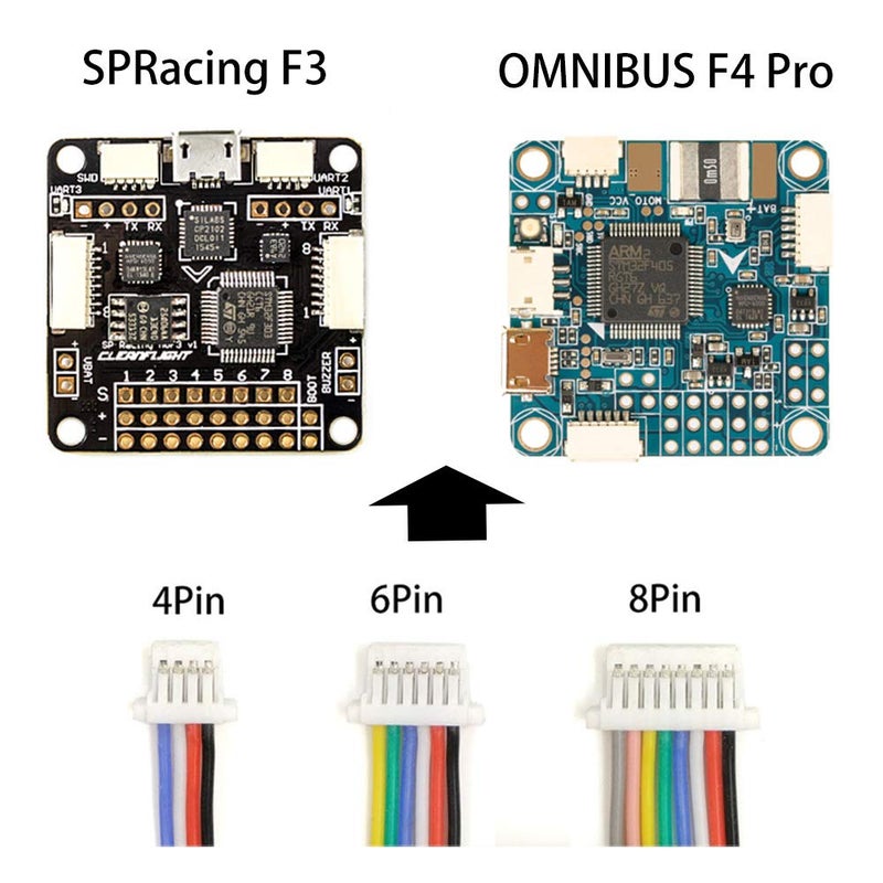 elechawk SH1.0 Connectors and Pre-Crimped Silicone Cables Compatible with JST SH 1.0mm for Flight Controller F405 H7 F7 - Image 5